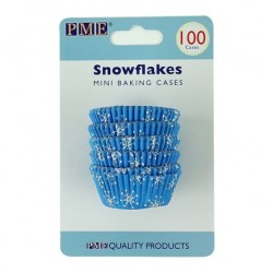Pack 100 Mini Tacinhas / Invólucros Flocos de Neve
