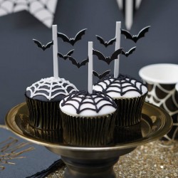 Toppers Cup Cakes Morcegos Halloween - Trick Or Treat