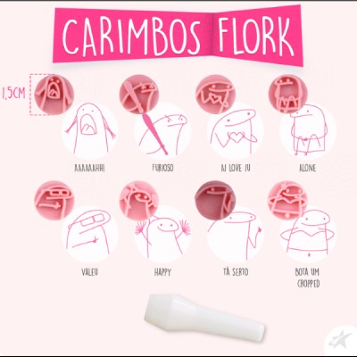 Carimbos Brigadeiro Flork Amarelo