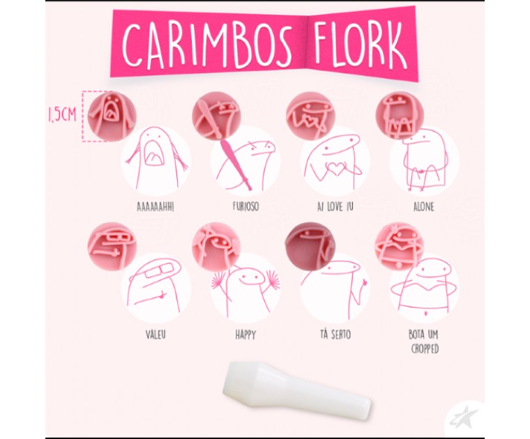 Carimbos Brigadeiro Flork Amarelo