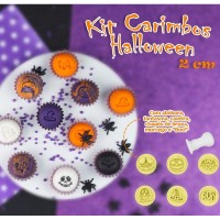 Carimbos Brigadeiro Halloween Rosa