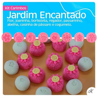 Carimbos para Brigadeiros Jardim Encantado