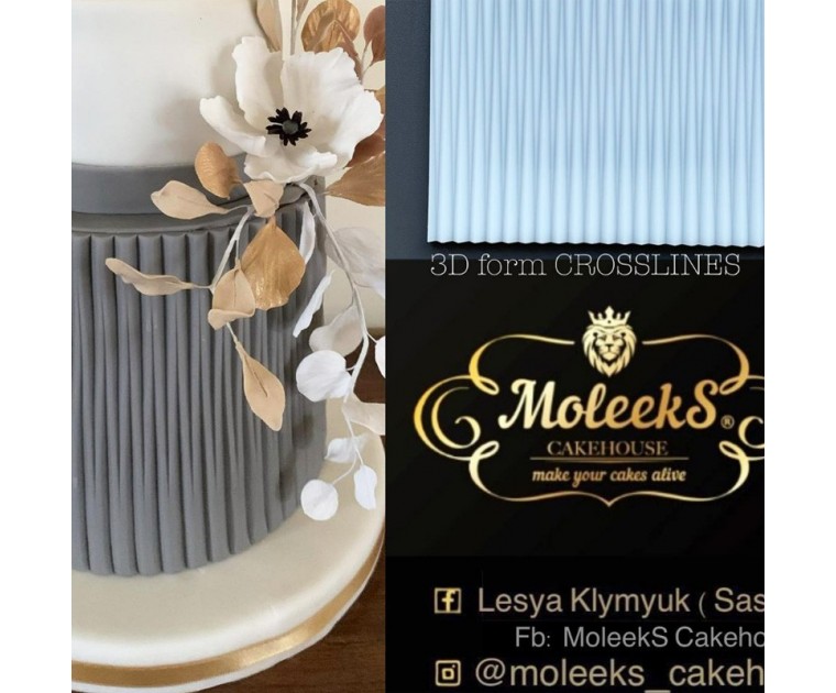 Molde Silicone Crossline Moleeks Cakehouse