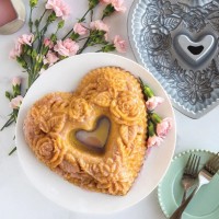 Forma Coração Floral Nordicware