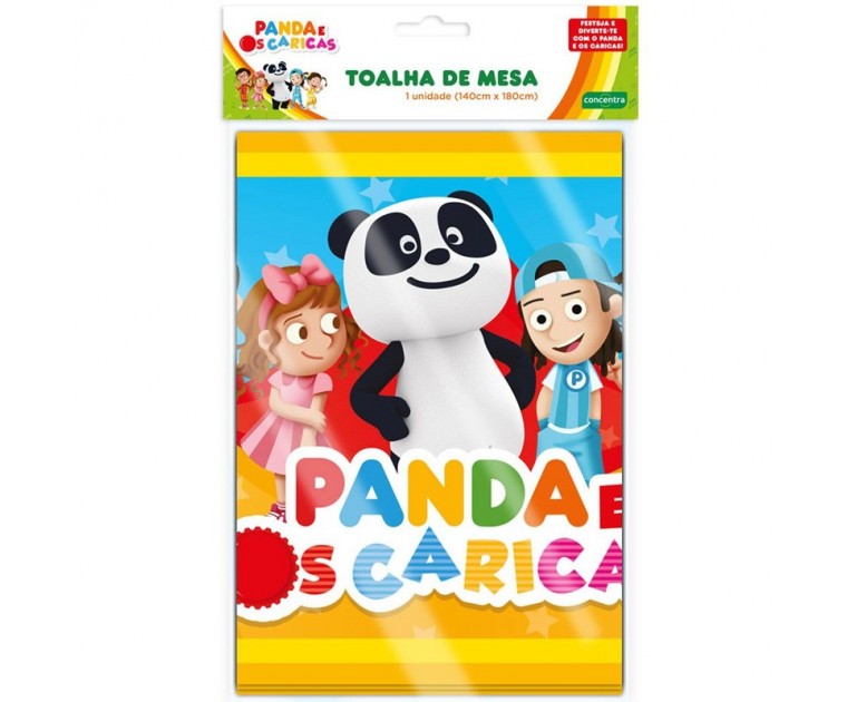 Toalha Mesa Panda e Caricas