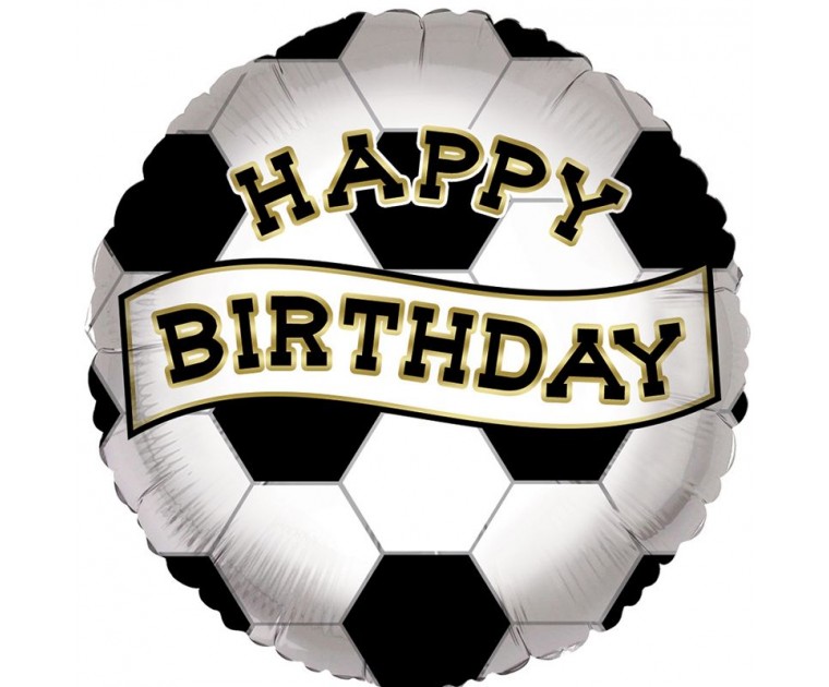 Balão Bola Futebol Happy Birthday