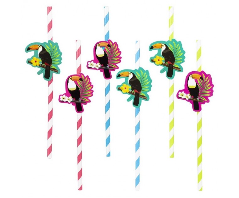 6 Palhinhas Tropicais Tucanos