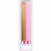 16 Velas Dourado e Rosa Altas 18 cms