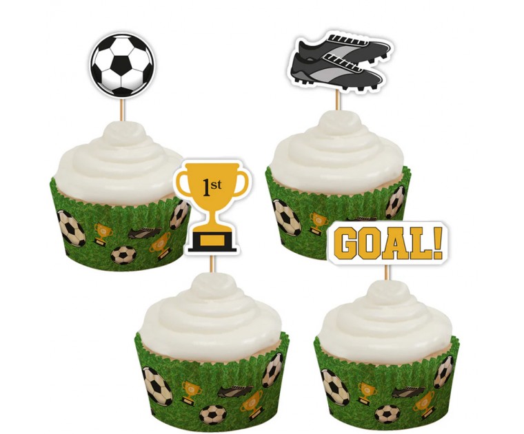 12 Topos Cup Cakes Futebol