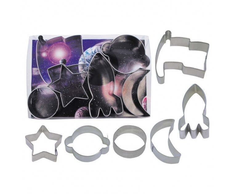 Kit 6 Cortadores Tema Espaço