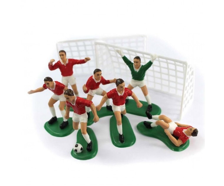 Set Jogadores Futebol Vermelhos