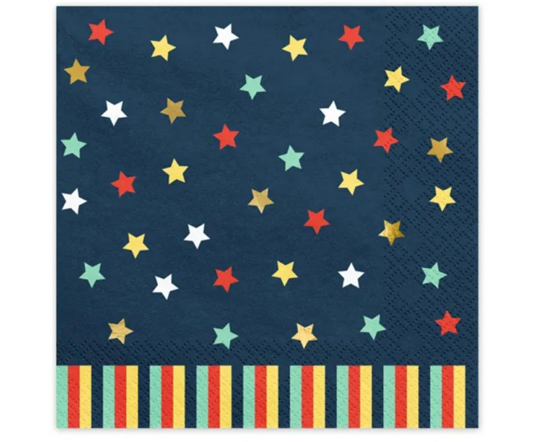 Guardanapos Estrelas Multicoloridas