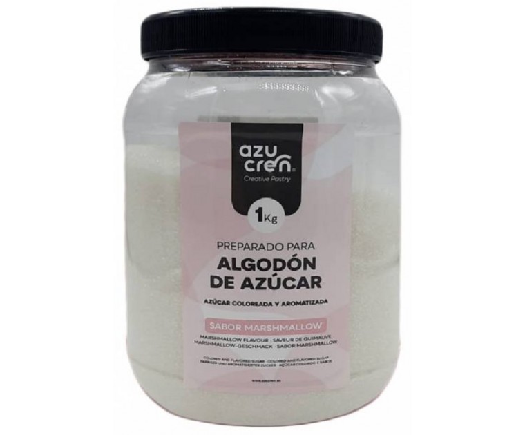 Açúcar Algodão Doce Branco Sabor Marshmallow