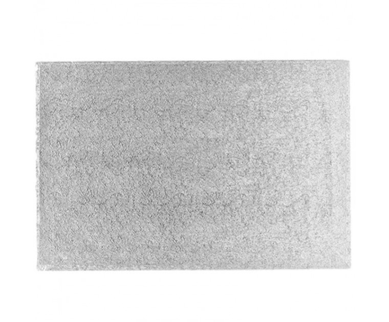 Base Retangular Prata Alta 35 x 45 Cms