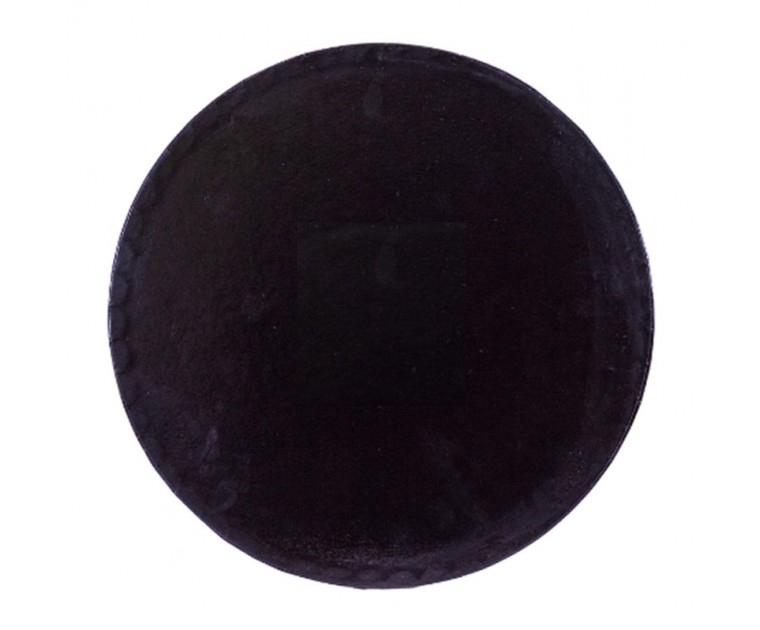 Base Redonda Alta Preta 25 x 1.2 cms