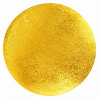 Base Redonda Dourada Claro 25 x 1.2 cms