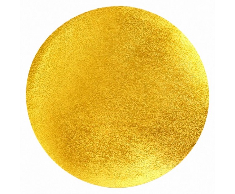 Base Redonda Dourada Claro 25 x 1.2 cms