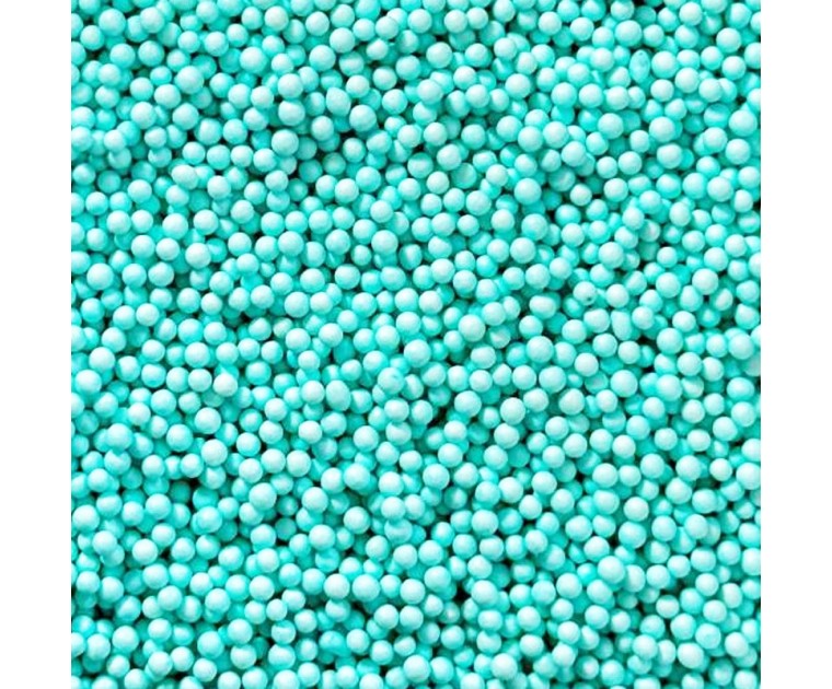 Pérolas Açúcar Azul Pastel 4mm 