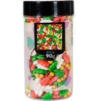 Mix Confetis Árvores Natal e Bengalas 90grs