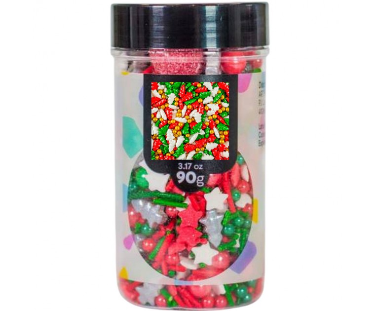 Mix Confetis Árvores Natal 90grs