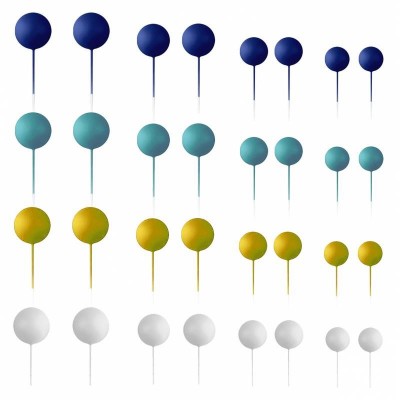 Topo Bolo Bolas Mix Azul