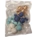 Topo Bolo Bolas Mix Azul