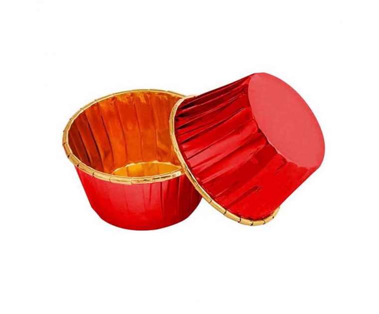 50 Mini Tacinhas Vermelhas