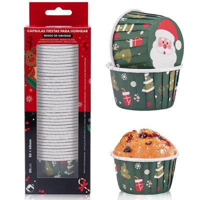 50 Formas Cup Cakes Árvores Natal 