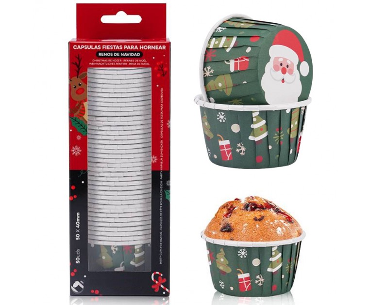 50 Formas Cup Cakes Árvores Natal 