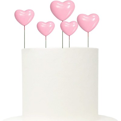 20 Decorações Bolo Corações Rosa