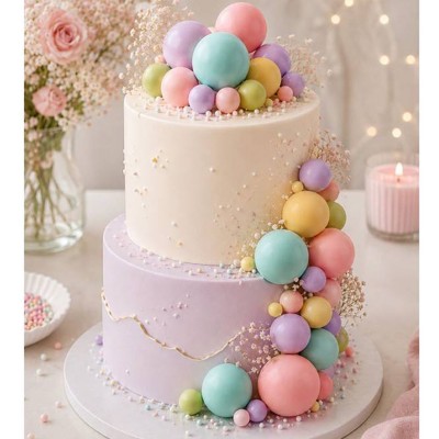 Topo Bolo Mix Bolas Pastel