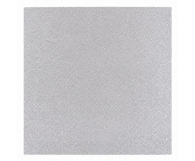 Placa Quadrada Prateada 30 cms
