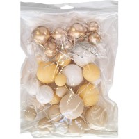 Topo Bolo Bolas Mix Amarelo