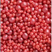 Mix Missangas Vermelhas 1.5 e 4mm