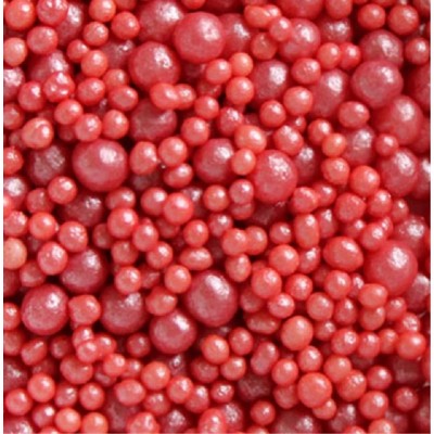 Mix Missangas Vermelhas 1.5 e 4mm