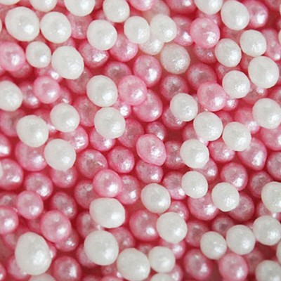 Mix Pérolas Brancas e Rosa 4 mm