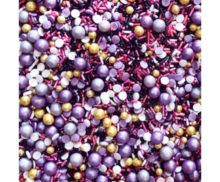 Mix Confetis e Pérolas Roxo