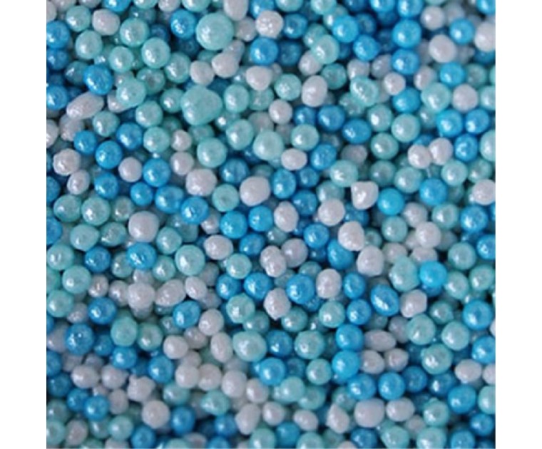 Missanga Mix Branca e Azul