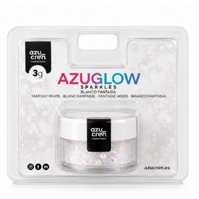 Glitter Iridescente Comestível Cristal Branco Iridescente (3g)