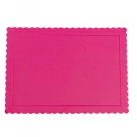 Base Retangular Recortada Rosa Forte 25x35 cms