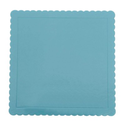 Base Quadrada Azul Claro Recortada 20 cms