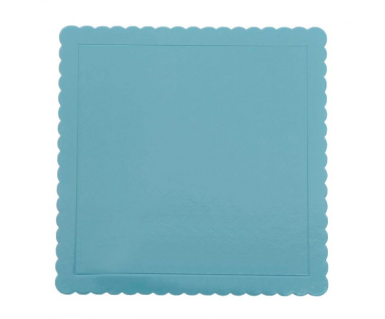 Base Quadrada Azul Claro Recortada 20 cms