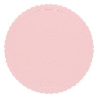 Base Redonda Rosa Recortada Texturizada 20 cms