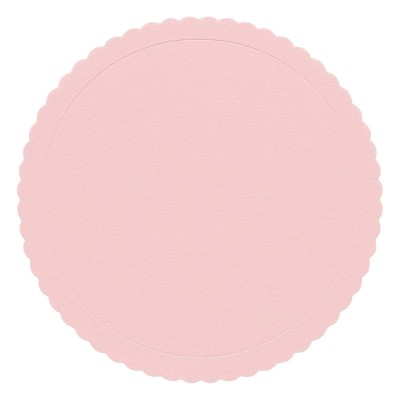 Base Redonda Rosa Texturizada Recortada 25 cms