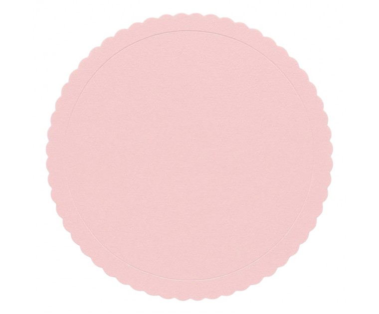Base Redonda Rosa Texturizada Recortada 25 cms