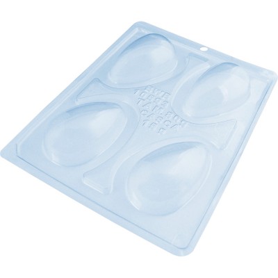 Molde Ovo Liso 3 Partes 80g Casca Fina