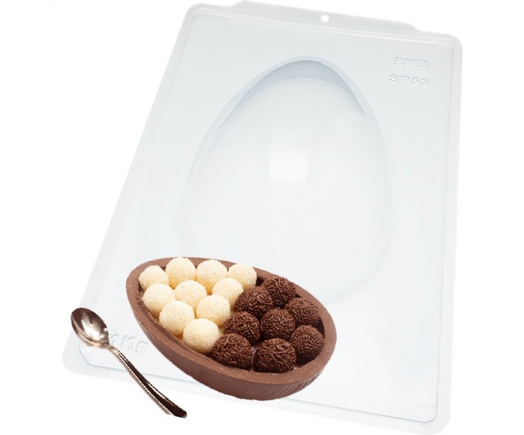 Molde Ovo Liso 3 partes 1kg