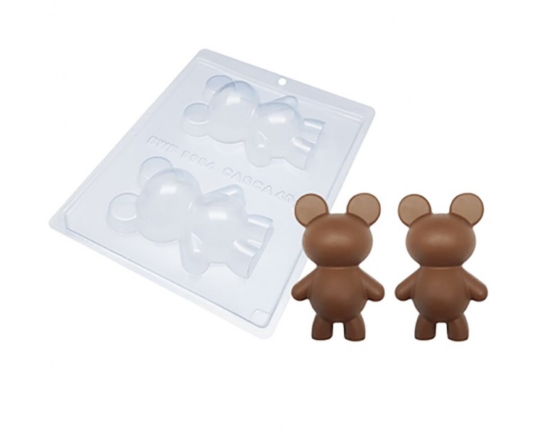 Forma Especial Urso Médio com silicone 3 partes