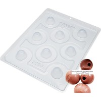 Molde Esfera /Trufa com Furo 3 Partes