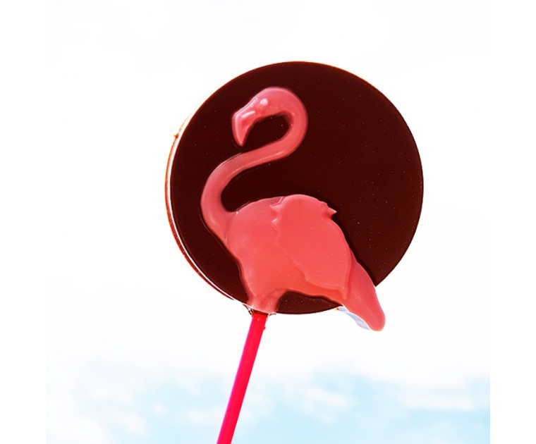 Molde Pirulito Flamingo
